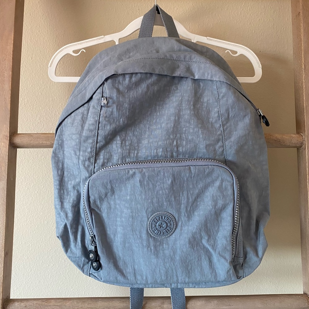 Kipling grey blue backpack